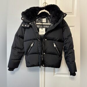 NWT SAM. black puffer coat